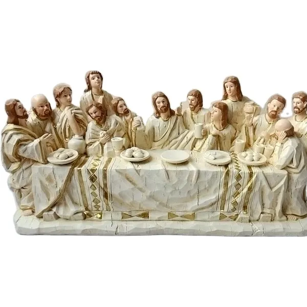 Custom Resin Holy Family Figurine Religious Nativity Sets Resin Crafts Religious Jesus Statue for Christmas Nativity Set