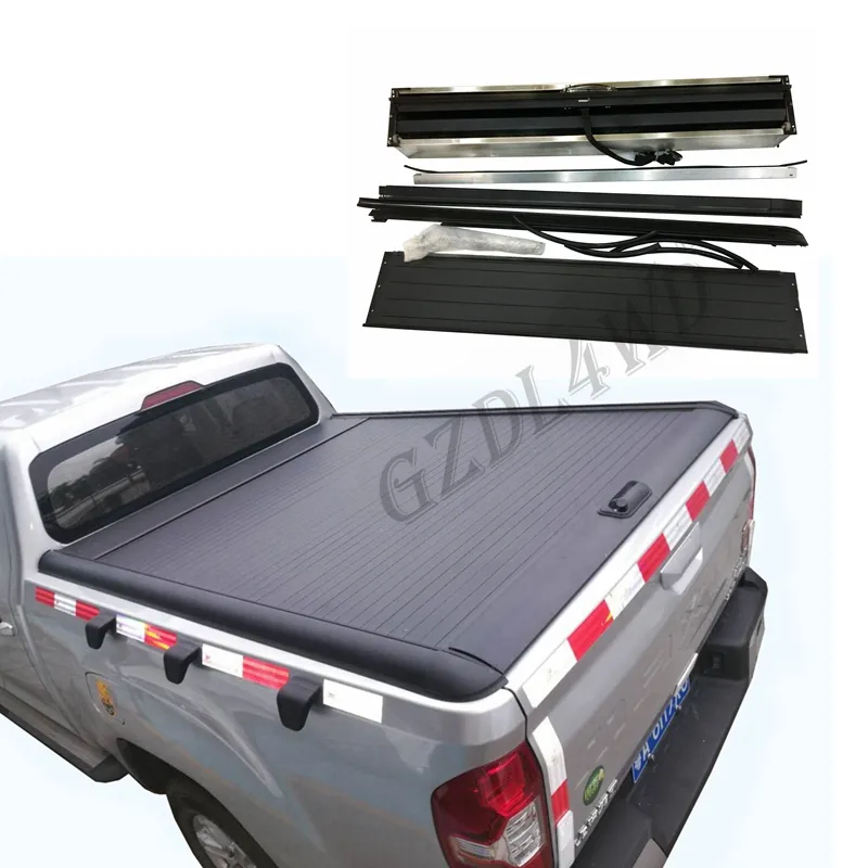 4X4 Aluminum roll up Locked Shutter truck bed cover Tonneau Cover for Ranger 2012+ T6 T7 T8