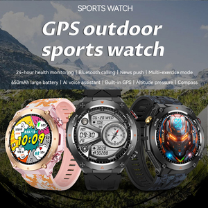 KC82 uomo donna GPS monitoraggio Smartwatch rilevamento della salute sonno monitoraggio della pressione dell'aria bussola per esercizi all'aperto e-mail - Product Image 2