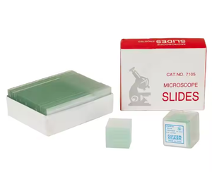 OEM personalizable 100PCs laboratorio vidrio microscopio diapositivas con cubierta de vidrio para aplicaciones médicas y químicas