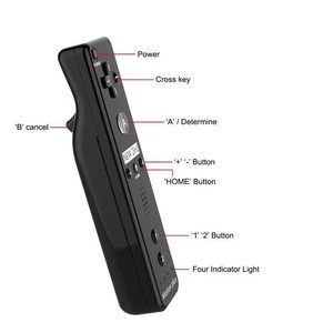 ได้รับการรับรองคุณภาพแบบ2 in 1ไร้สายภายใน Motion Plus ลำโพง Gamepad สำหรับ Wii Wii U คอนโซลควบคุมระยะไกล - Product Image 6