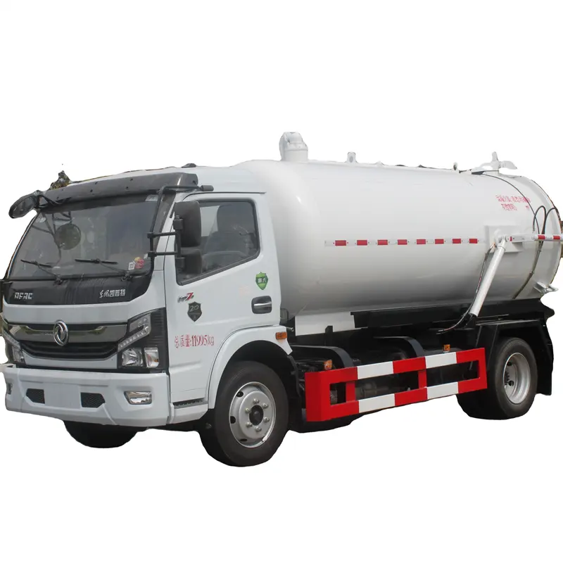 Aanpassen Dongfeng 4X2 5000l 20 Cbm Vacuüm Truck Riolering Zuigwagen Tankwagen Met Mestpomp