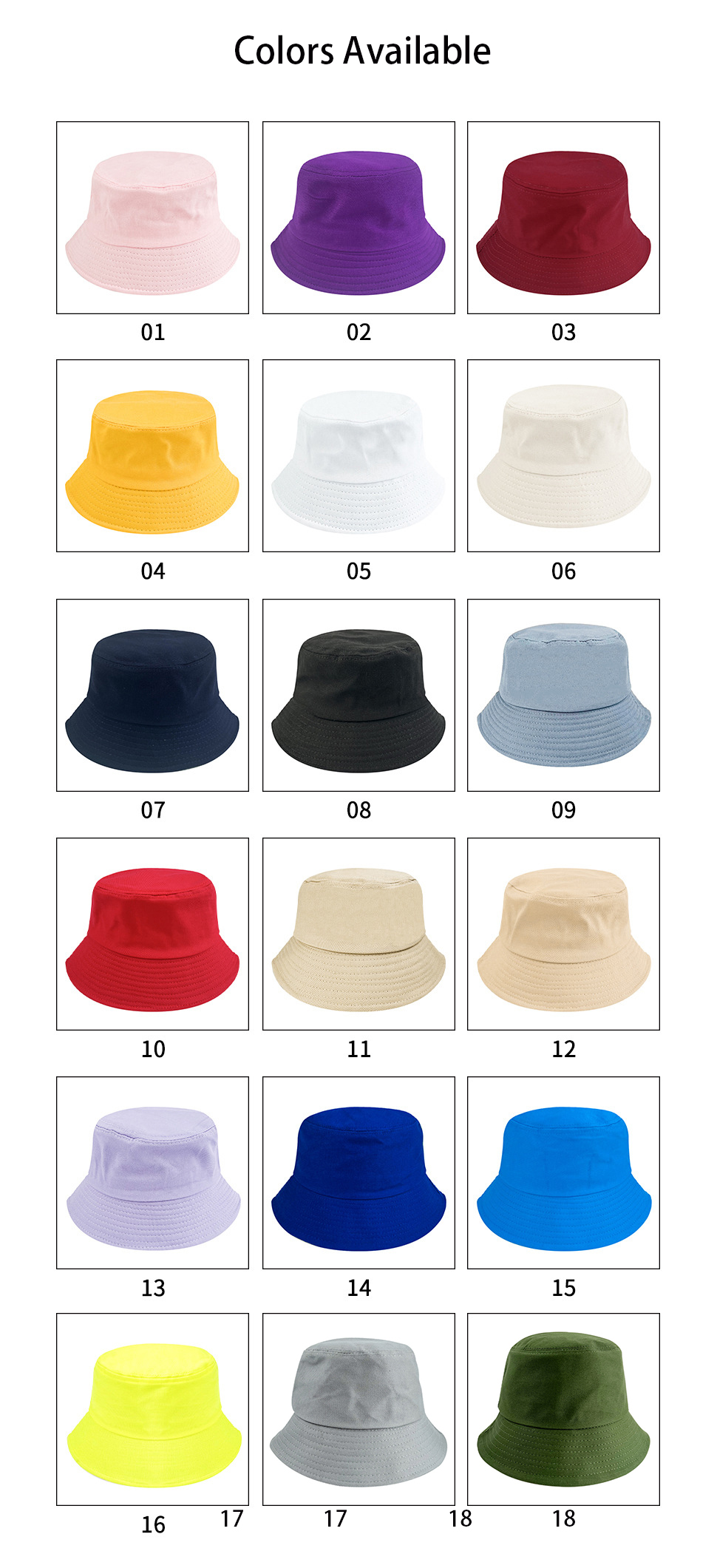 18 colores