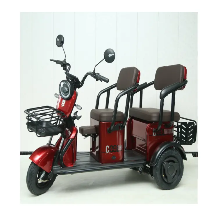 Youyuan Preço por atacado Bicicleta Triciclos Motorizados Triciclo Elétrico 48V Mini Carro Elétrico 4 Seater Veículo Elétrico Solar Tambor 35