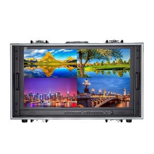 Caja de visualización de grado de transmisión de 28 pulgadas, 4K, 4 canales, entrada de, portátil, cuatro pantallas, monitor de mano para director dividido - Product Image 2