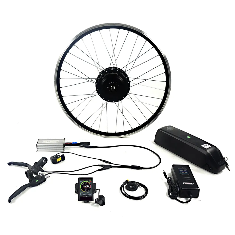 Greenpedel 36v 48v 500W 750w BLDC Rear Wheel Bicycle Conversion Electric Bike Kit with Battery