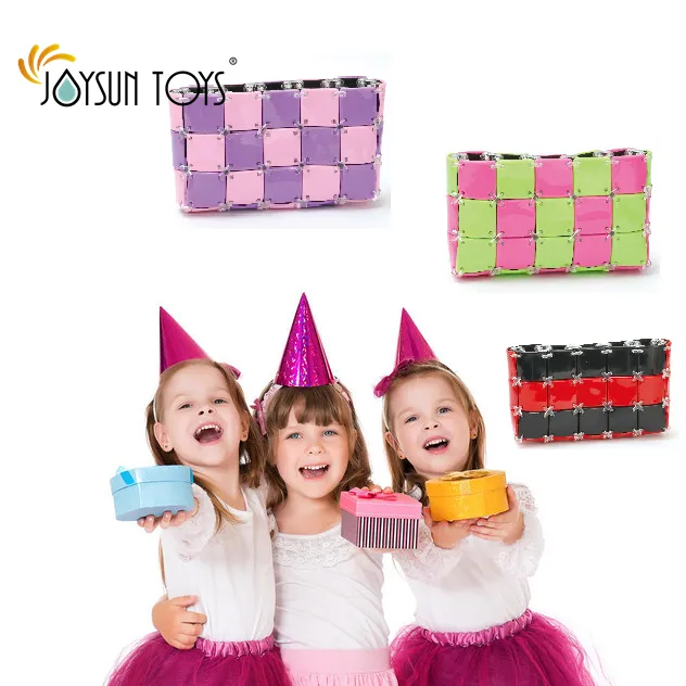 Haz tu propio bolso de mano a la moda para niñas, monedero, juguetes creativos, Kits de bricolaje para niñas