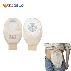 Gehele Eendelige Wegwerp Incontinent Pad Medische Wegwerp Colostomiezakken Met Basisplaat Stomazakproduct - Product Image 1