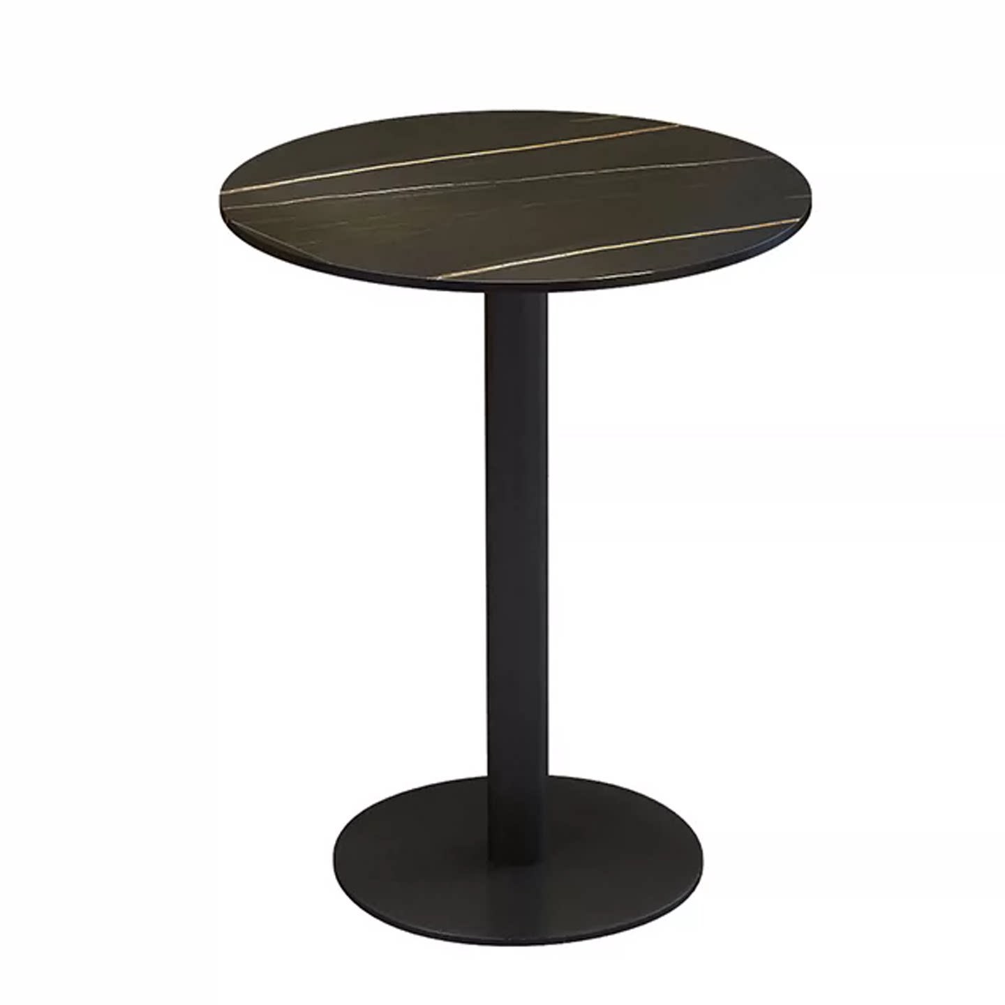 Table ronde en dalle de pierre de 60 cm de diamètre