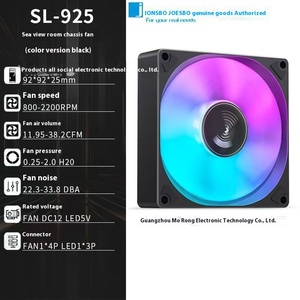 Jonsbo SL925 9cm ARGB ventola di raffreddamento di controllo della velocità Desktop CPU muto del Computer custodia di plastica telaio regolazione della temperatura - Product Image 3