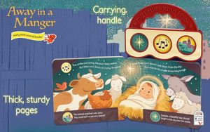 赤ちゃんと幼児のための飼い葉桶のクリスマスサウンドボードブックで離れてイエスの誕生3ボタンクリスチャンサウンドブック - Product Image 5