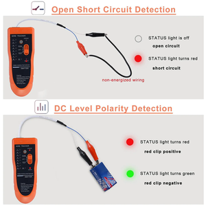 LAN <strong>Network</strong> Cable Tester Cat5 Cat6 RJ45 UTP STP Detector Line Finder Telephone Wire Tracker Tracer Diagnose Tone Tool Kit - Product Image 5