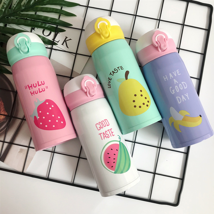 Seaygift 可爱的独角兽不锈钢水瓶卡哇伊生态真空双壁孩子水壶为学校 - Product Image 5