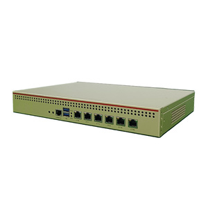 1U <strong>Network</strong> Security Firewall Router PC with 6*2.5 Lans 4*10G SFP VGA Display Linux Pfsense DDR4 RAM US Plug New