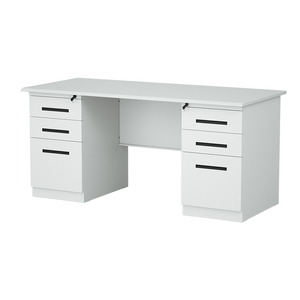 Stahl Computer tisch Metall Büro tisch Home Study Desk mit Schubladen schrank - Product Image 4