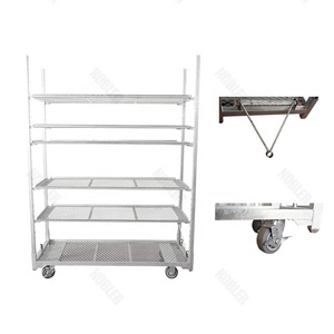 Corrosion Resistance Strong Not Easy to Rust Danish <strong>Trolley</strong> with Four-Wheel Rolling OEM Customizable Flower <strong>Trolley</strong> - Product Image 4