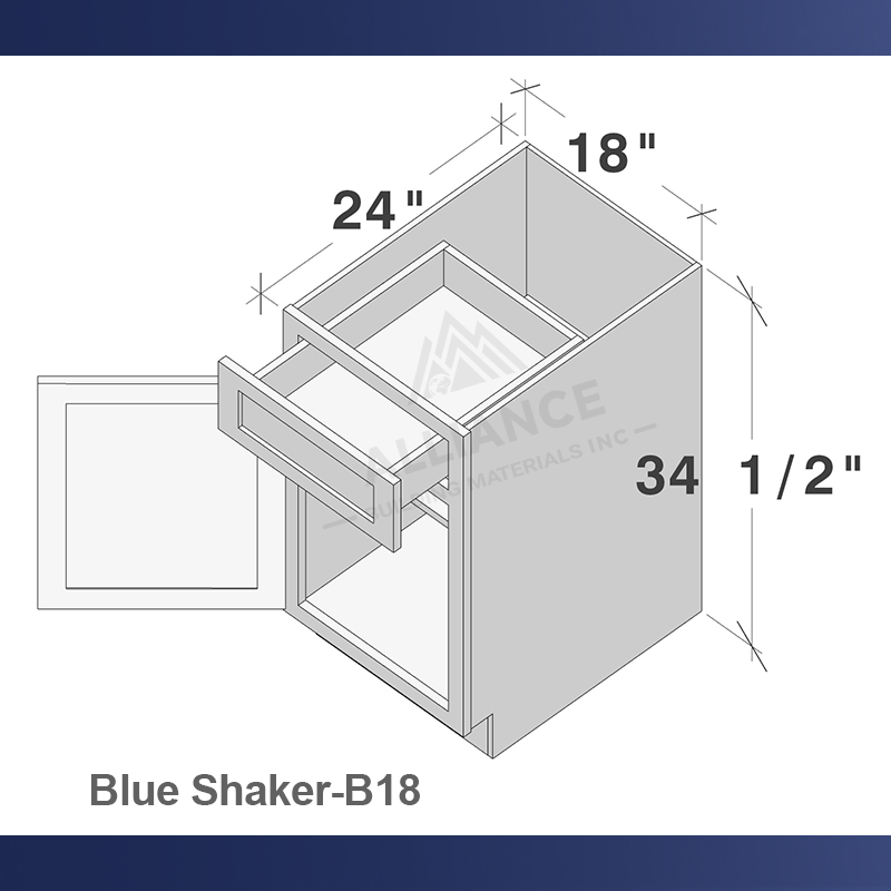 H Bleu Shaker-B18