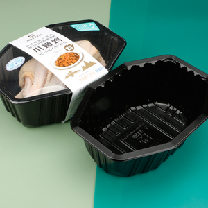 PP/PET tek kullanımlık isı sızdırmazlık haritası tavuk paket yiyecek tepsisi ambalaj kutusu mühürlü plastik tepsi et tavuk paketleme için - Product Image 6