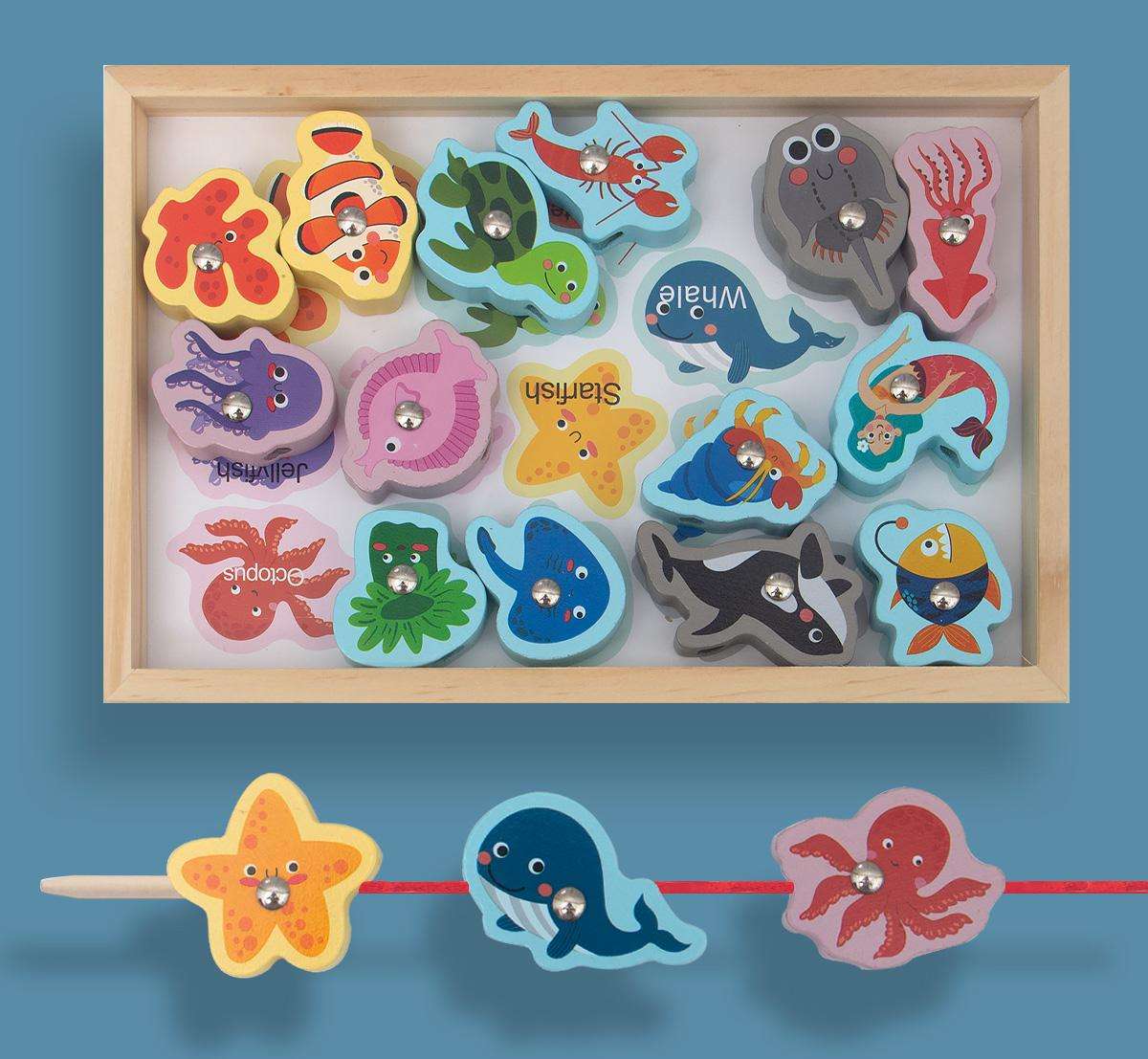 La vie marine B pêche perle boîte de jeu