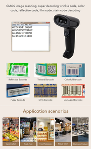 Fabricante móvil 1D 2D máquina de escaneo teléfono inalámbrico Qr código de mano escáner de código de barras - Product Image 5