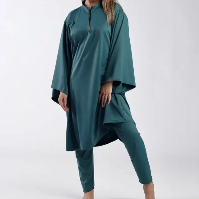 Benutzer definierte übergroße Burkini Top Leggings Low MOQ Hochwertige Kleidung Designs Muslim Swimwear Badeanzug