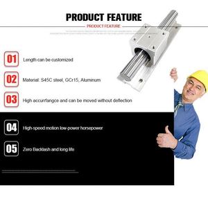 Juego de rieles de guía lineal redonda para máquina de corte láser cnc - Product Image 4