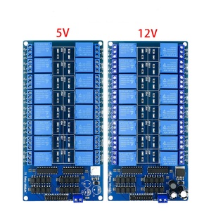 16-Kanal-Relaisabschirmungsmodul DC 5V 12V mit Optokoppler LM2576 Mikrocontroller-Schnitts telle leistung für Arduino DIY Kit