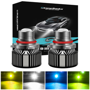 T3 lazer Lens H7 Led sis ampul H11 Led sis lambası H8 H9 9005 HB3 9006 HB4 8000K 6000K 3000K sis işık araba için 12V 24V - Product Image 4