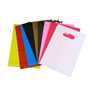 定制LDPE塑料购物袋聚模切手柄袋可回收零售购物袋印有标志 - Product Image 6