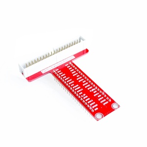 EParthub ahududu Pi B t-tipi GPIO genişletme kartı ve ahududu Pi 40P kablo kırmızı/mavi PCB kartı