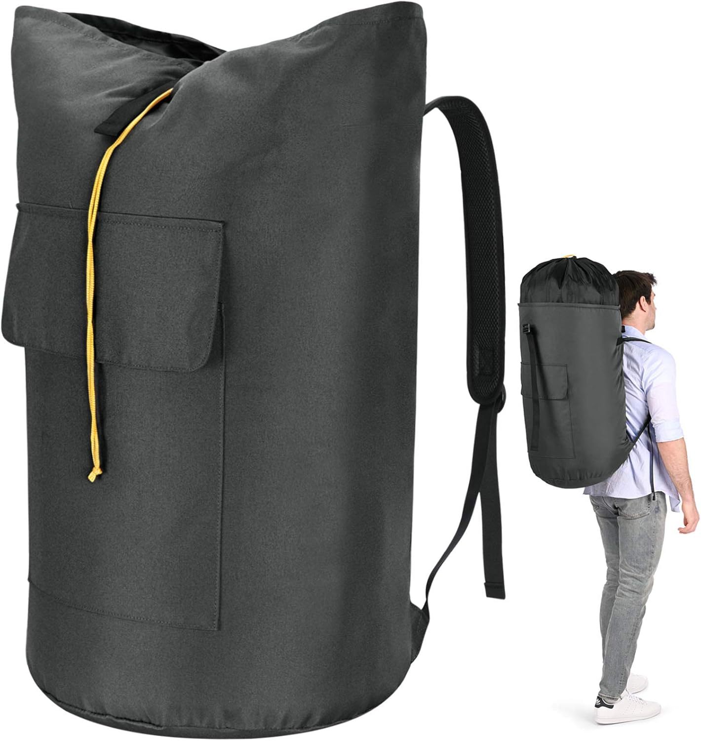 Carbon gray - 38.1 length x 38.1 width x 71.1 height cm