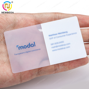 PVC豪华NFC名片高端透明名片透明塑料VIP会员卡 - Product Image 2