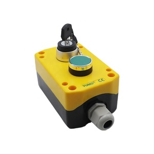 SDL16-JBPC2AD scatola di controllo di 2 fori con la scatola di controllo verde dell'interruttore a chiave della scatola di pulsante a filo - Product Image 1