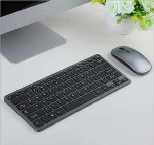 2.4GHz Rechargeable Wireless <strong>Keyboard</strong> Set Ultra-Thin Portable Wireless <strong>Keyboard</strong> and <strong>Mouse</strong> for PC Desktop <strong>Computer</strong> Notebook - Product Image 1