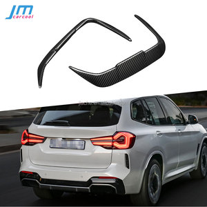 פירי פחמן יבשים אחורי סיבי פחמן בד אחורי spliters trims עבור <span class=keywords><strong>bmw</strong></span> ix3 g08i 2022 + 4 דלת frp ברזים האחורי מפצלים