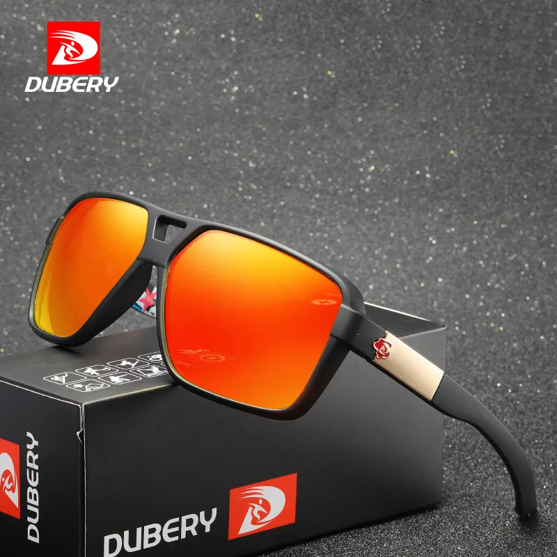 DUBERY แว่นตากันแดดโพลาไรซ์สำหรับผู้ชาย,สำหรับผู้ชาย UV400เฉดสีขับรถสีดำ Oculos ชาย