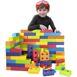 Игрушечные строительные блоки Jumbo из красочной пены с соединителем - Product Image 1