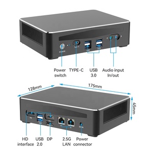 HLY nuovo piccolo Computer i7 1260P HD MPCIE USB3.0 Win10/11 LINUX WIFI Bluetooth Desktop Mini PC - Product Image 4