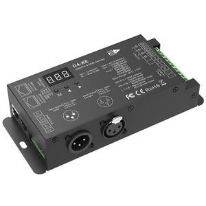 D4-XE 12-48VDC 4 canali RGBW DMX 512 RDM Decoder PWM frequenza XLR3 RJ45 RGB DMX512 Controller digitale per RGB/RGBW striscia di luce - Product Image 3