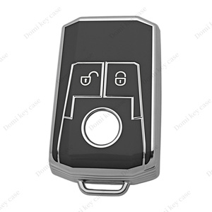 DM Mercedes Benz için yüksek kalite araba anahtarı kapağı Logo olmadan acil anahtar ile 2 düğme araba anahtarı Fob durumda svorwholesale toptan - Product Image 1