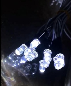 6500K DC5V DC12V Prewired מקביל חיבור 5mm led הלבן מחרוזת לרמזור