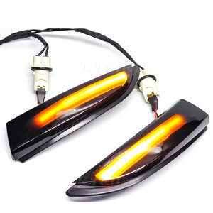 En kaliteli akan dinamik yan dönüş sinyal ışıkları Ford Fiesta Mk7 MK6 b-max için LED ayna flaşör sıralı gösterge lambaları - Product Image 1