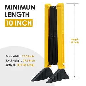 Rào chắn có thể mở rộng cổng an toàn hàng rào có thể thu vào rào cản tạm thời bảo vệ kiểm soát đám đông linh hoạt với chân đế nặng - Product Image 4