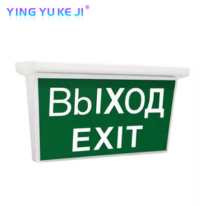 工厂采购定制发光二极管出口标志灯，带跑步人图标IP65防水应急照明