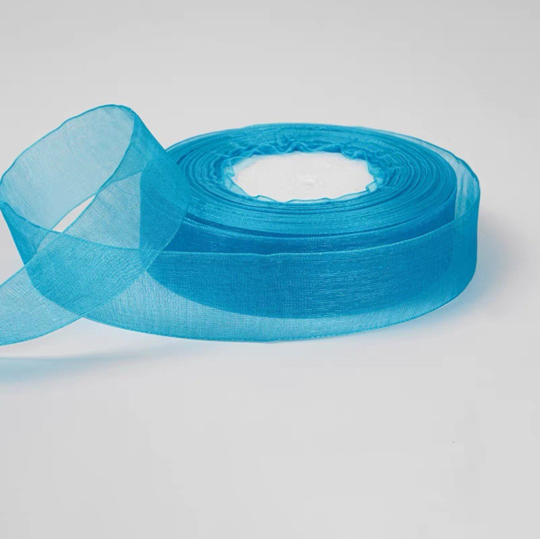 Bleu paon-BK15#-2,5 cm * 50 mètres