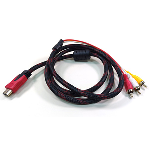 Cable hdmi a RCA macho a 3rca, Adaptador convertidor de componente AV para HDTV (sin función de conversión de señal), color negro - Product Image 5