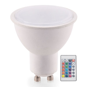 GU10 5W RGB + W renkli LED lamba ışığı 16 renk değiştirme ampul + uzaktan kumanda led rgb ampul - Product Image 4