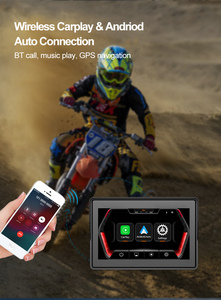 5 inch cảm ứng xe máy Carplay màn hình không thấm nước không dây Carplay Android Auto GPS navigation hiển thị - Product Image 5