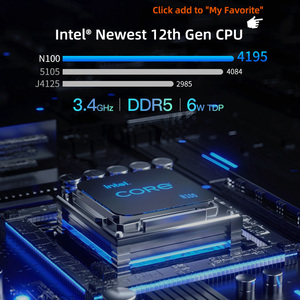 2023新しい第12世代ミニPCWindows11 IntelN100プロセッサー8GbDdr54800Mhz256Gbポケット12VデュアルLANミニコンピューター - Product Image 2