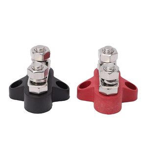 Bus Bar 200A Battery 5/16&quot; <strong>Dual</strong> Studs 12 Volt Terminal Block <strong>Busbar</strong> Junction Block for Auto Car Marine Boat - Positive&amp;Negative - Product Image 1